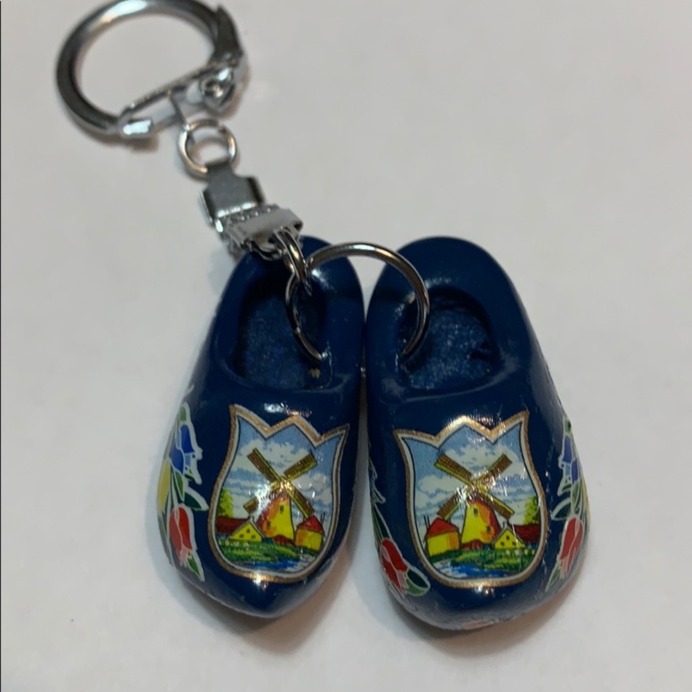SALE!! Wooden clogs keychain
